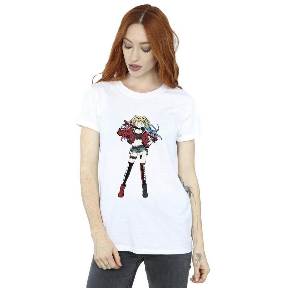 DC COMICS T-Shirt Stampa Anime Harley Quinn  