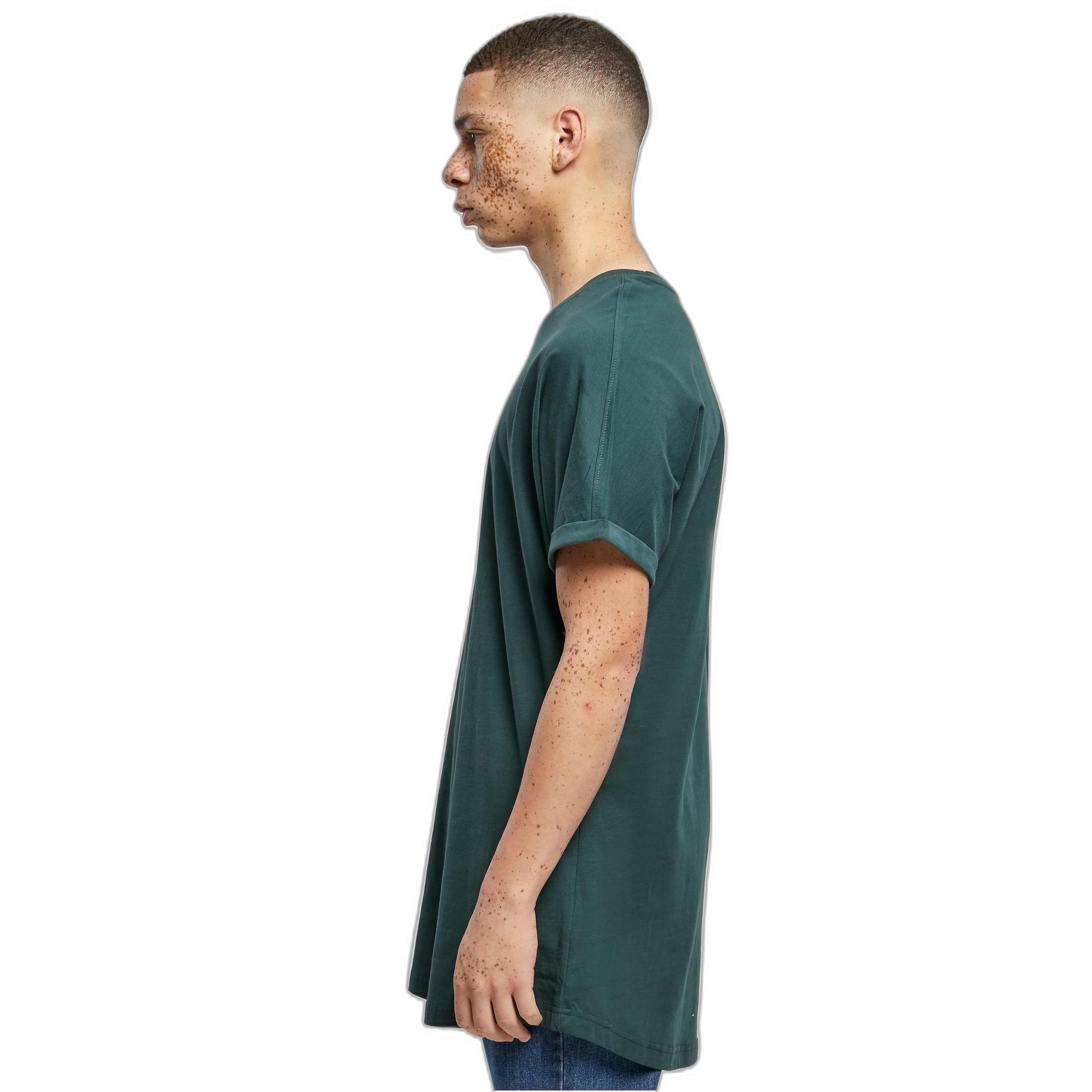 URBAN CLASSICS Long Shaped Roll-Up Sleeve T-Shirt  