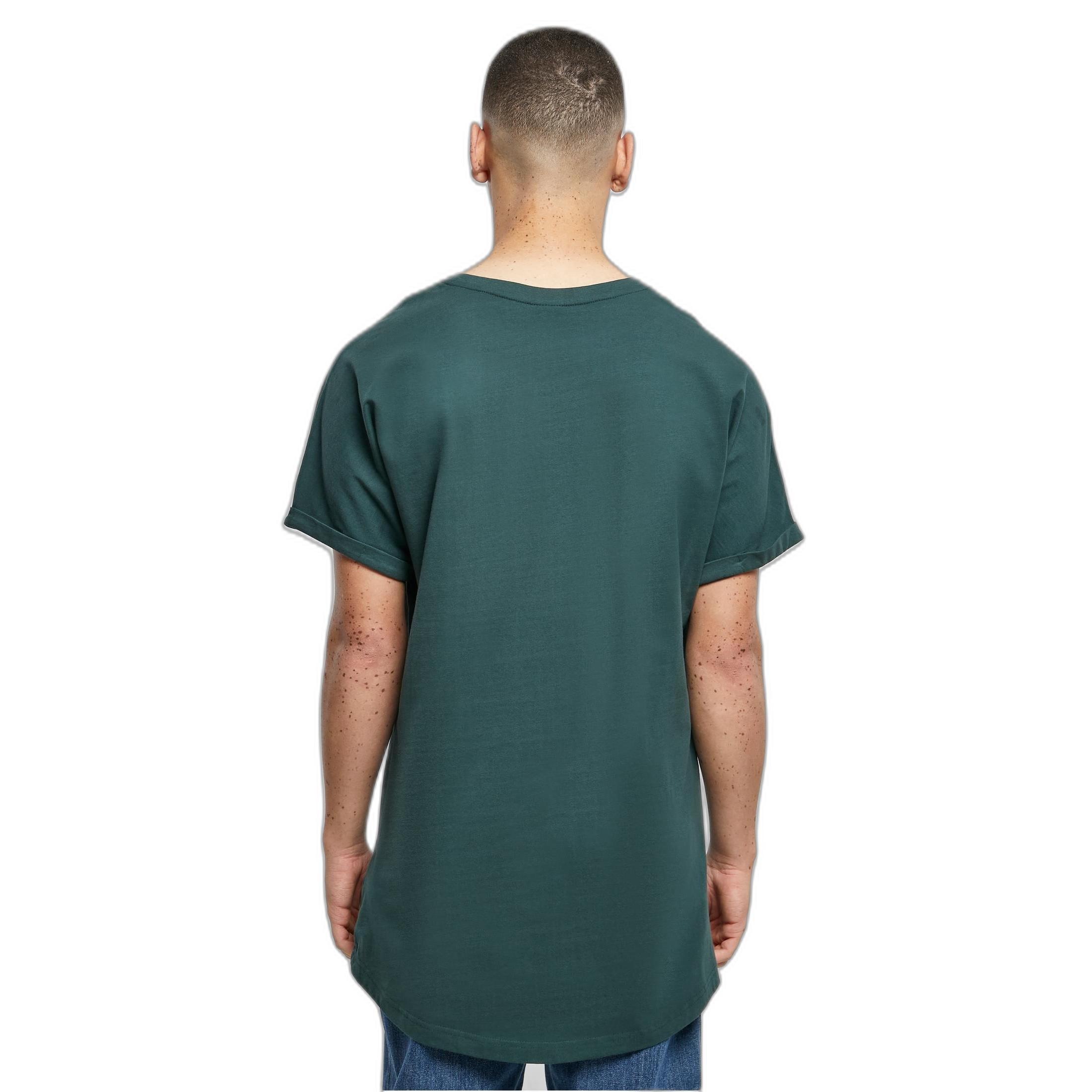 URBAN CLASSICS Long Shaped Roll-Up Sleeve T-Shirt  