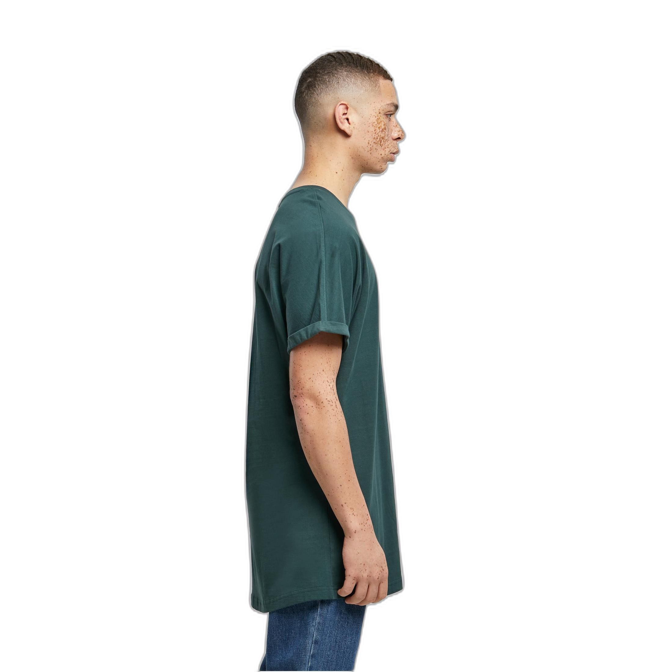 URBAN CLASSICS Long Shaped Roll-Up Sleeve T-Shirt  