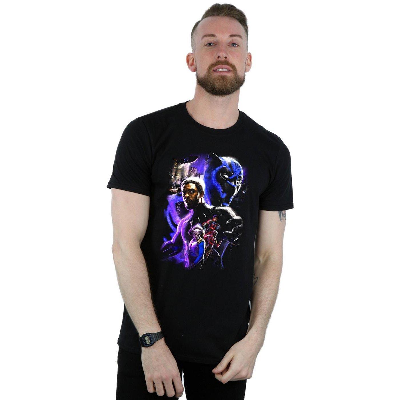 MARVEL  Black Panther Character Montage TShirt 