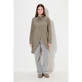 Ulla Popken  Long-Sweatshirt, Stehkragen, Langarm, Biobaumwolle 