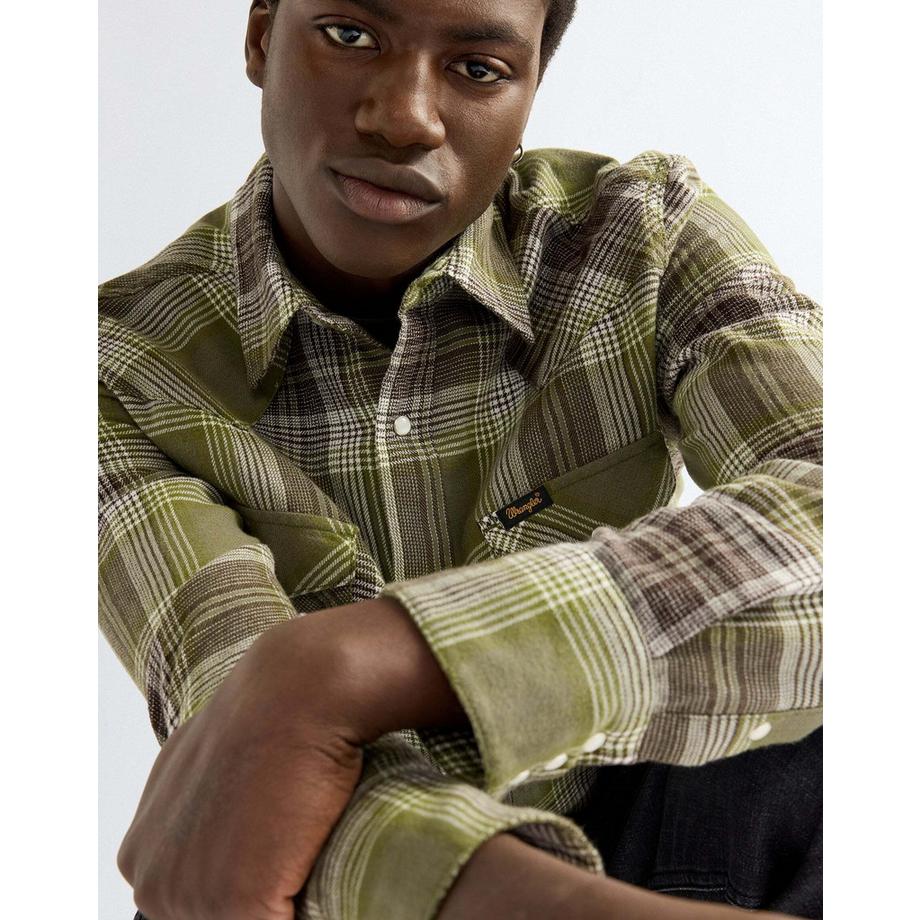 Wrangler Camicia Western a maniche lunghe  