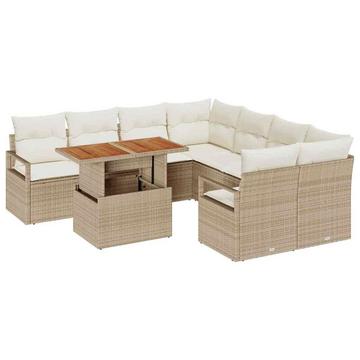 Garten-sofa-set poly-rattan