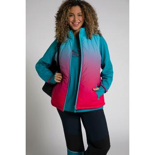 Ulla Popken  Gilet smanicato double face con gradiente di colore/tinta unita e cerniera a cursore doppio 