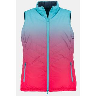 Ulla Popken  Gilet smanicato double face con gradiente di colore/tinta unita e cerniera a cursore doppio 