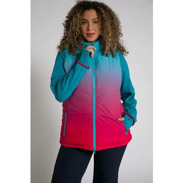 Gilet biface, dégradé de couleurs/uni, zip double curseur, sans  manches