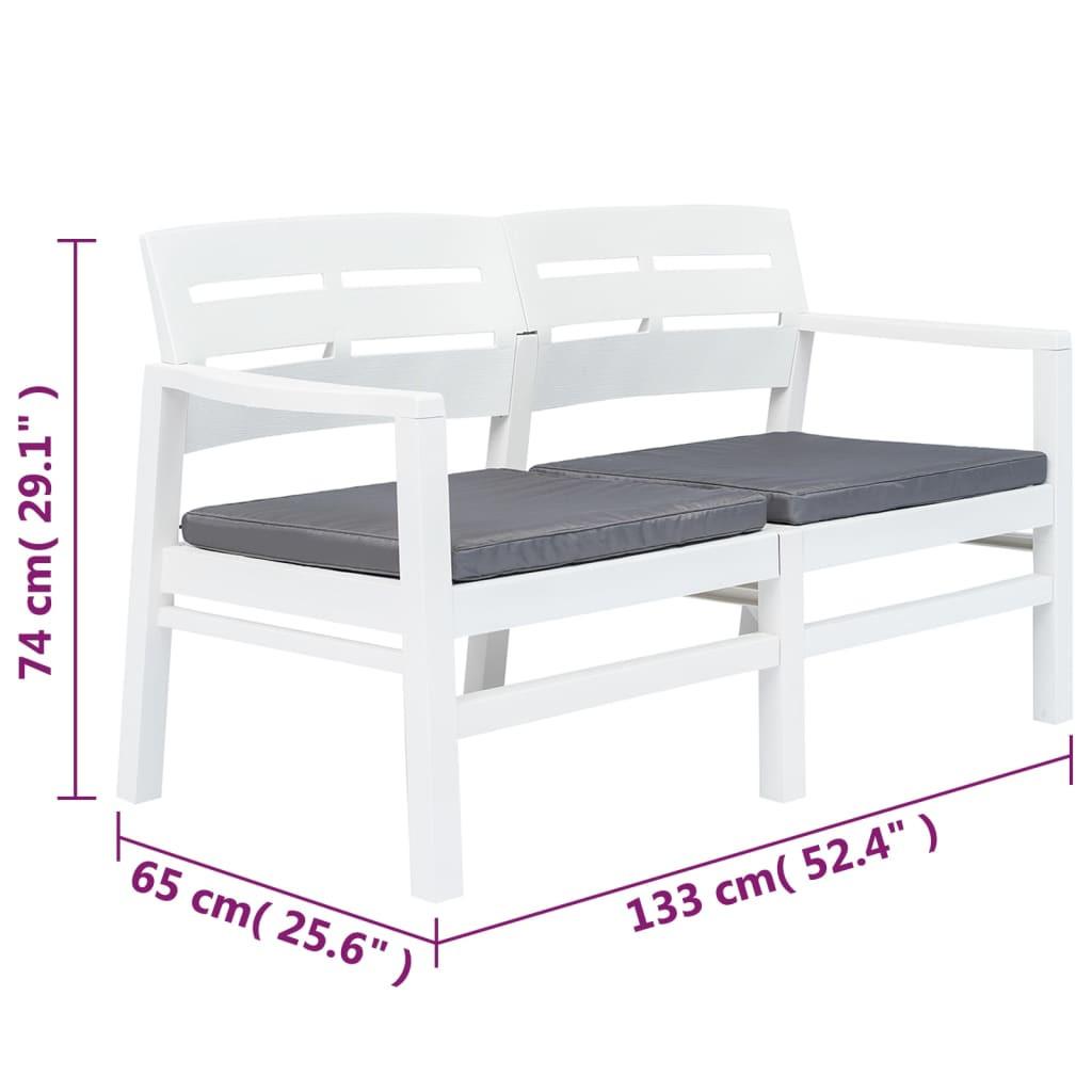 VidaXL Outdoor-lounge-set plastik  