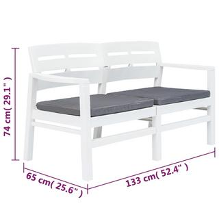 VidaXL Outdoor-lounge-set plastik  