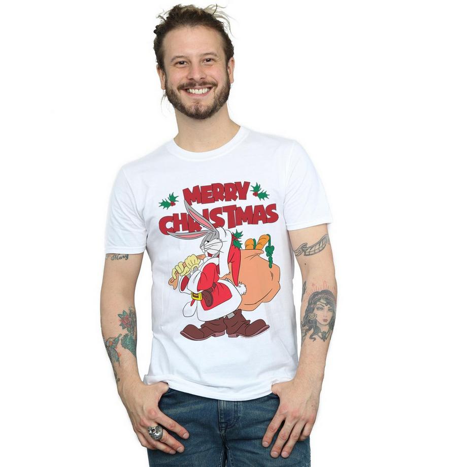 LOONEY TUNES Bugs Bunny Merry Christmas T-Shirt  