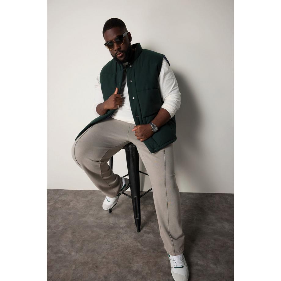 Sthuge T-shirt basique à manches longues oversize  