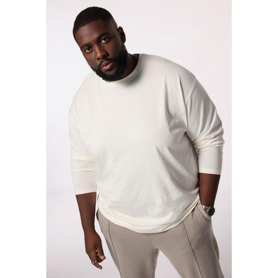 Sthuge T-shirt basique à manches longues oversize  