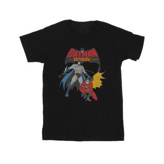 DC COMICS T-Shirt Stampa Grafica Batman e Robin  