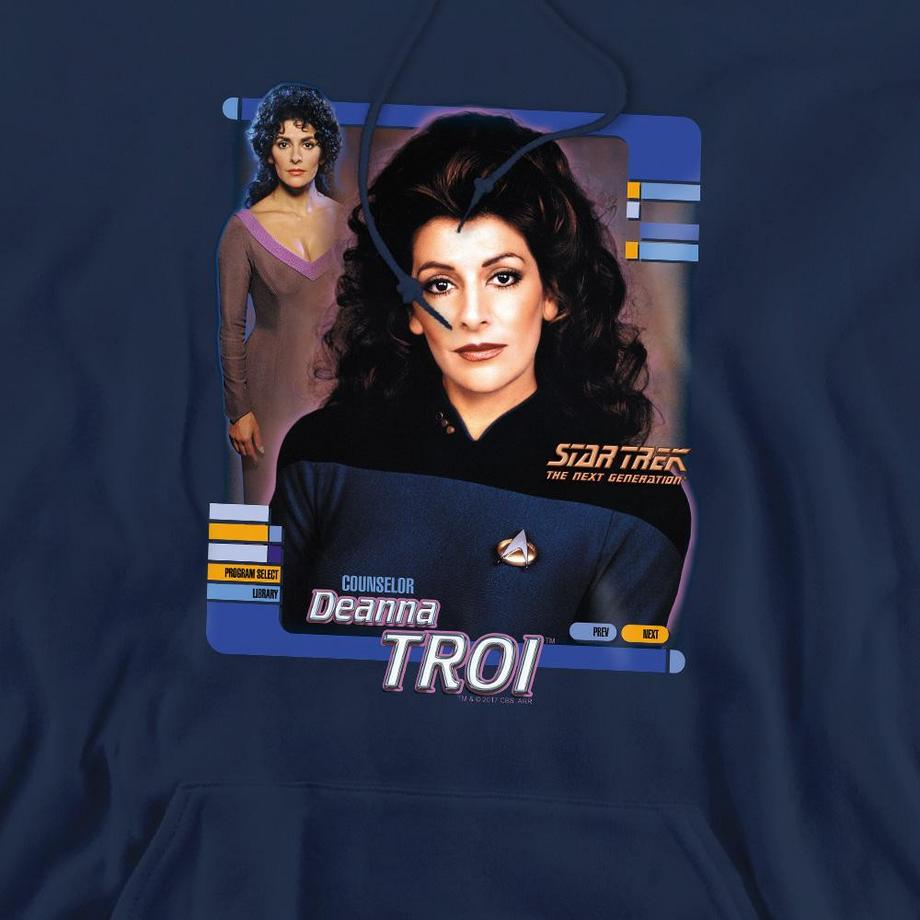Star Trek Star Trek Deanna Troi Felpa con Cappuccio  