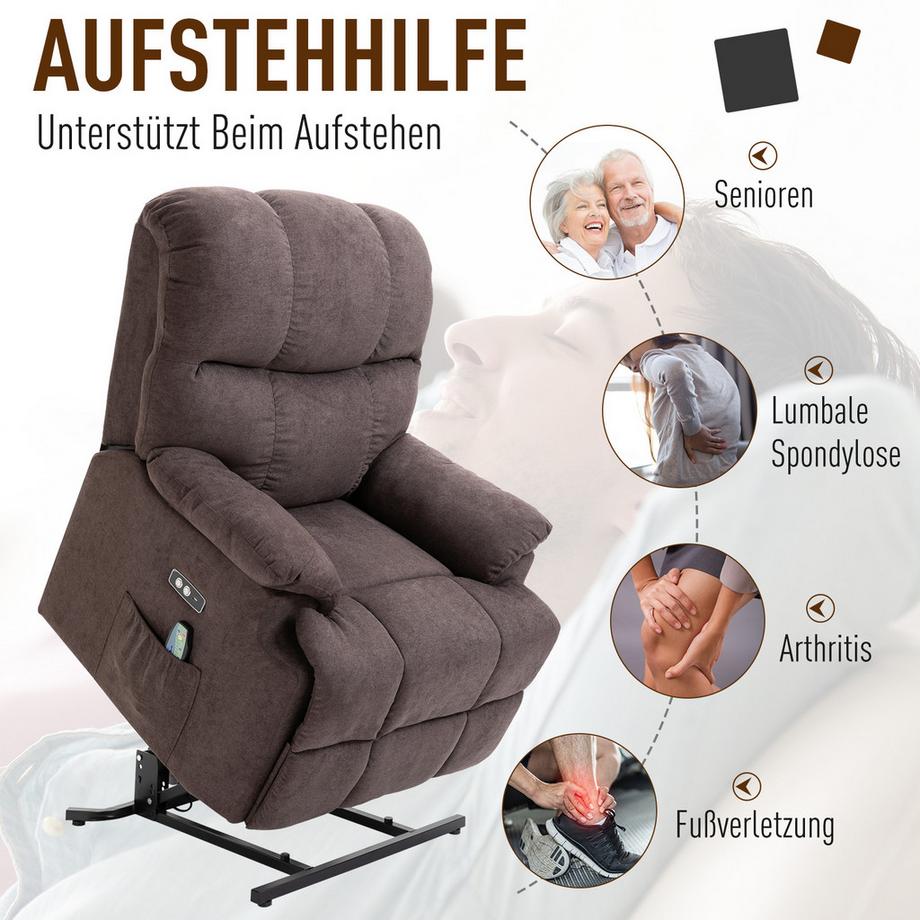 HOMCOM  Sessel mit Aufstehhilfe 