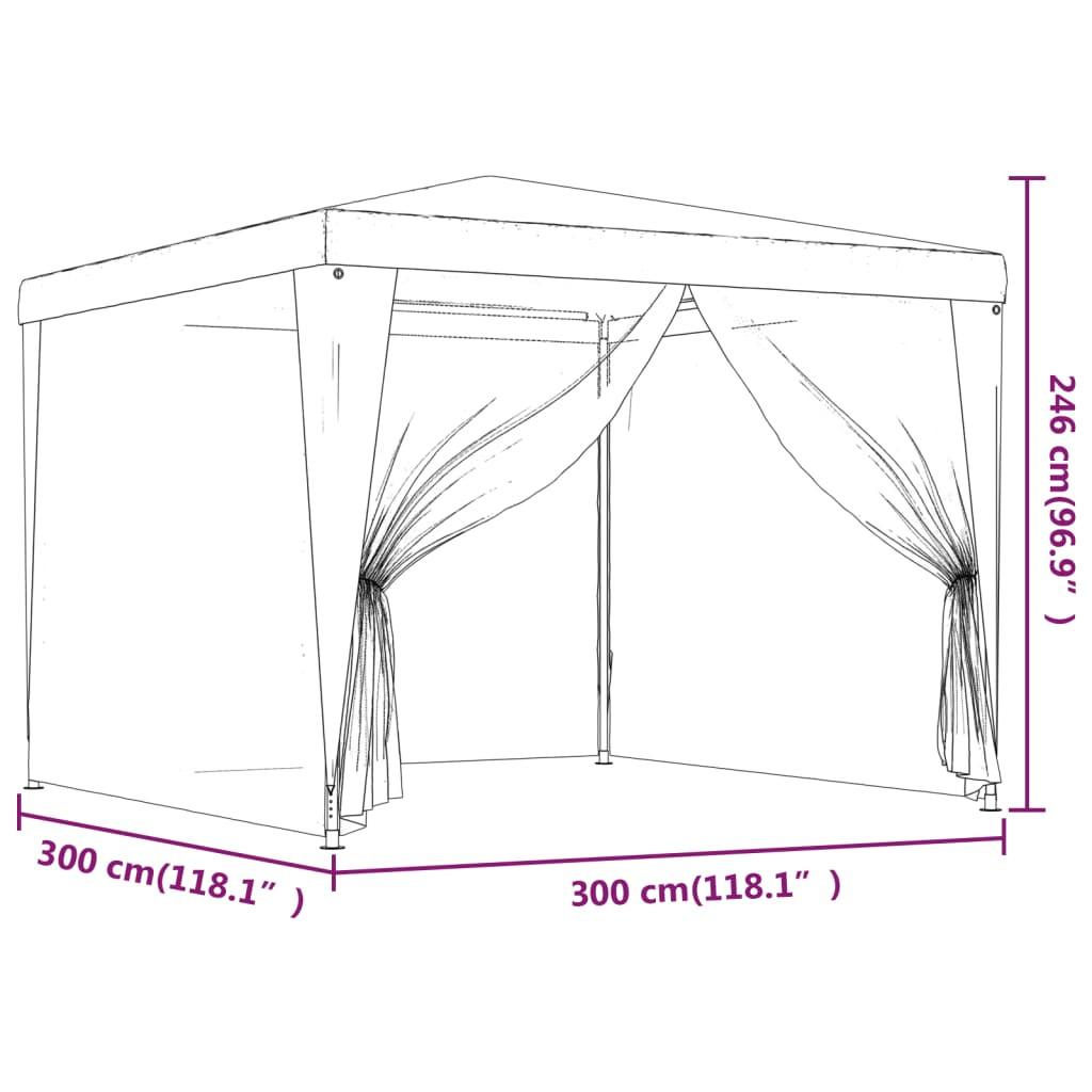 VidaXL tenda per feste Polietilene  