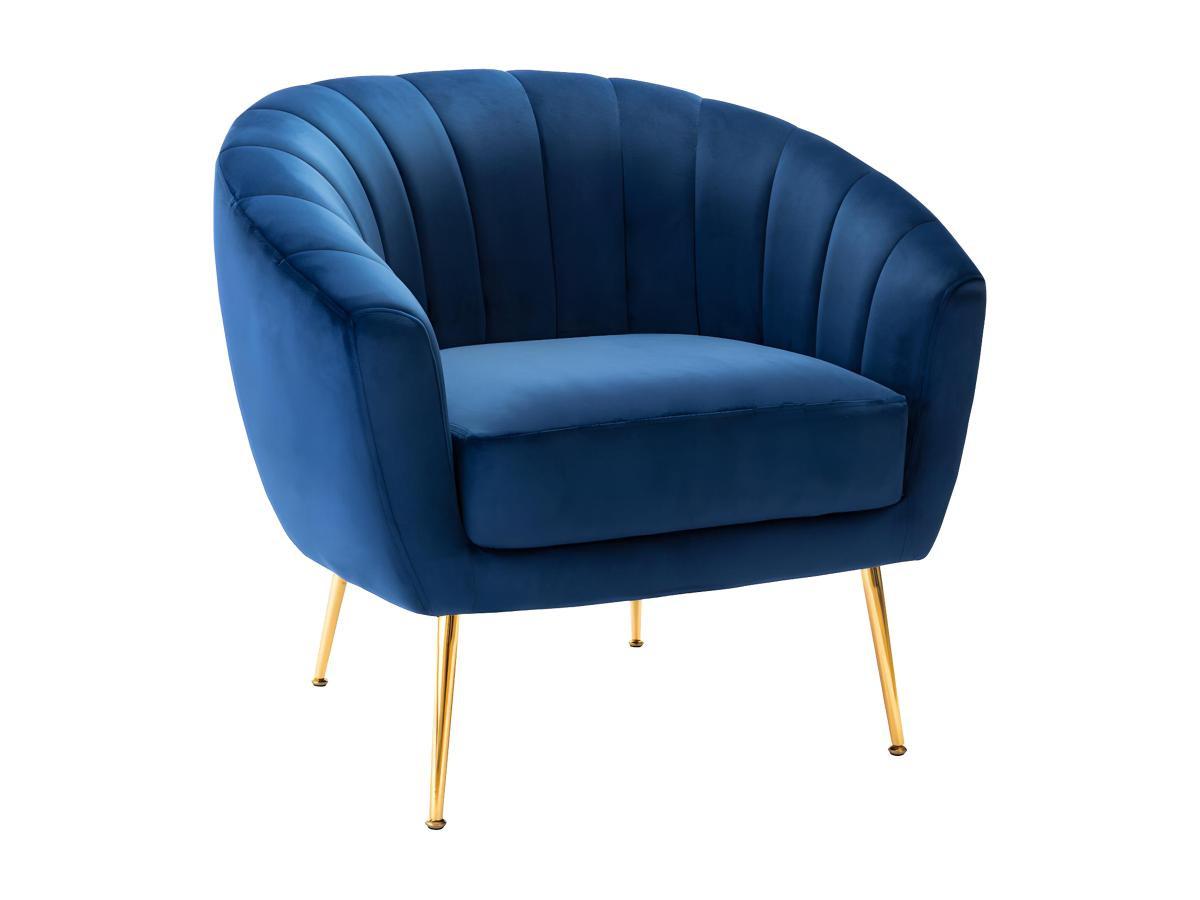 Vente-unique Fauteuil cabriolet en velours PABLITO  