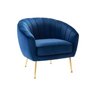 Vente-unique Fauteuil cabriolet en velours PABLITO  