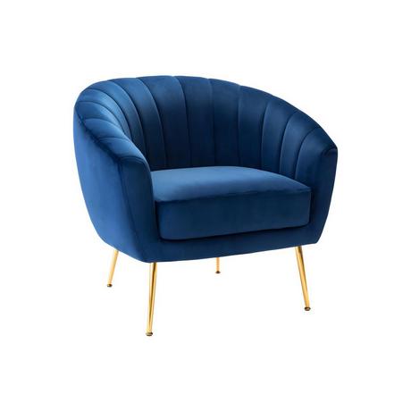 Vente-unique Fauteuil cabriolet en velours PABLITO  