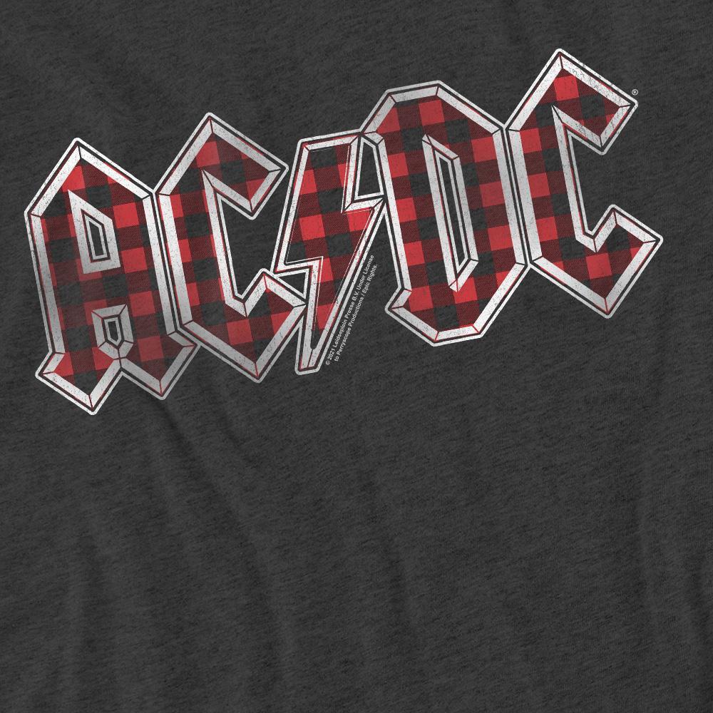 AC/DC ACDC Plaid Logo T-Shirt  