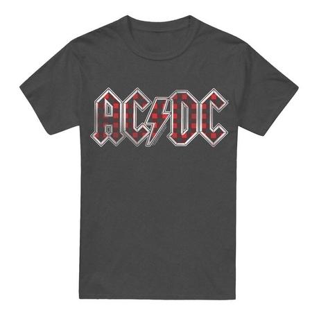AC/DC ACDC Plaid Logo T-Shirt  