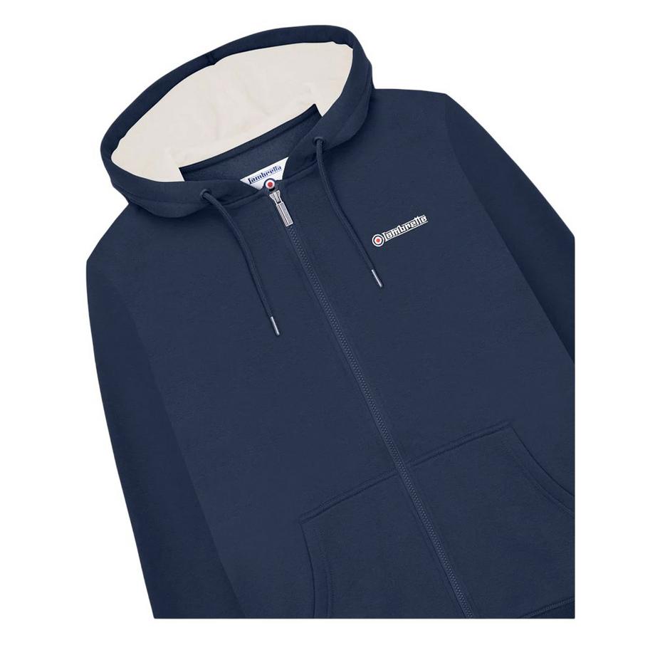 Lambretta Felpa Con Cappuccio E Zip Intera  