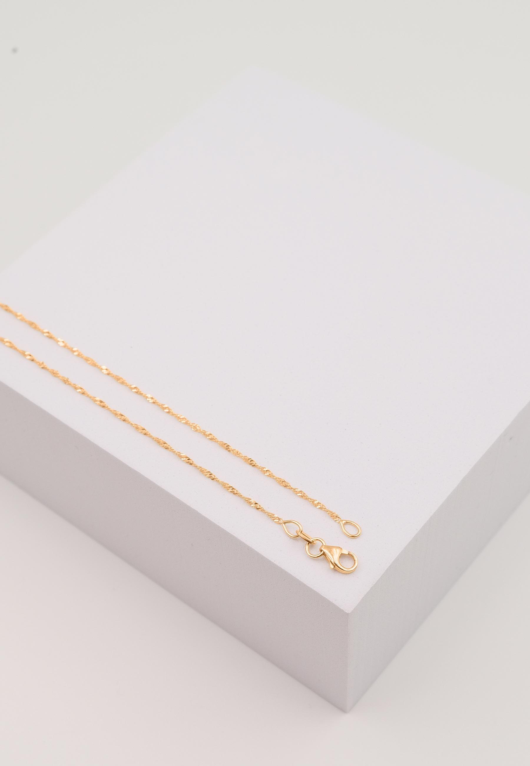 MUAU Schmuck  Collier Singapur Rotgold 750, 1.2mm, 45cm 