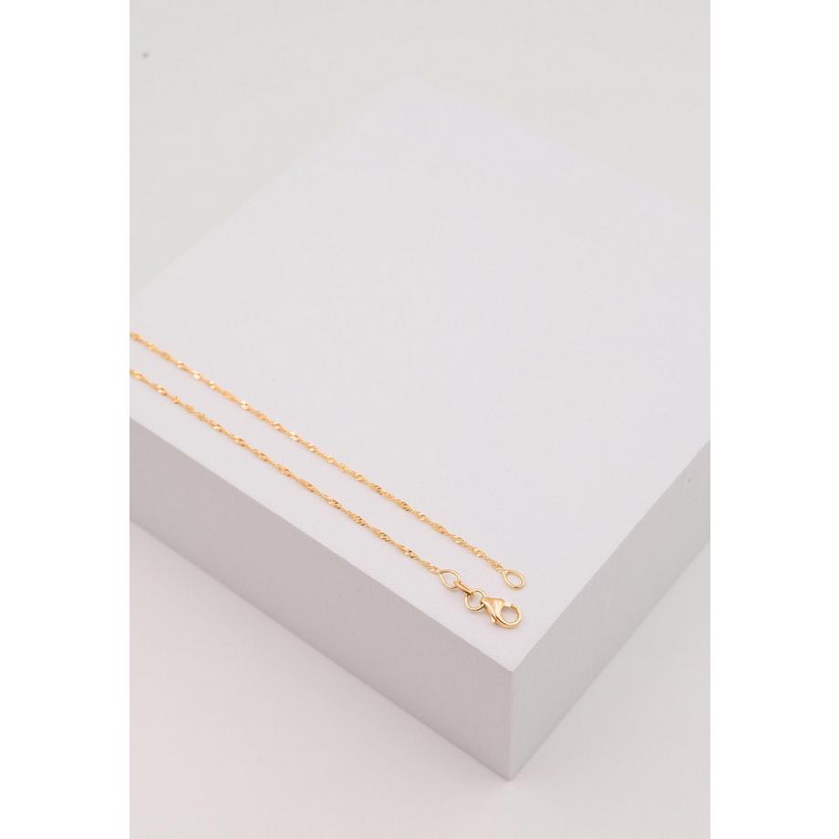 MUAU Schmuck  Collier Singapur Rotgold 750, 1.2mm, 45cm 