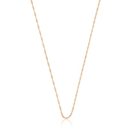 MUAU Schmuck  Collier Singapur Rotgold 750, 1.2mm, 45cm 