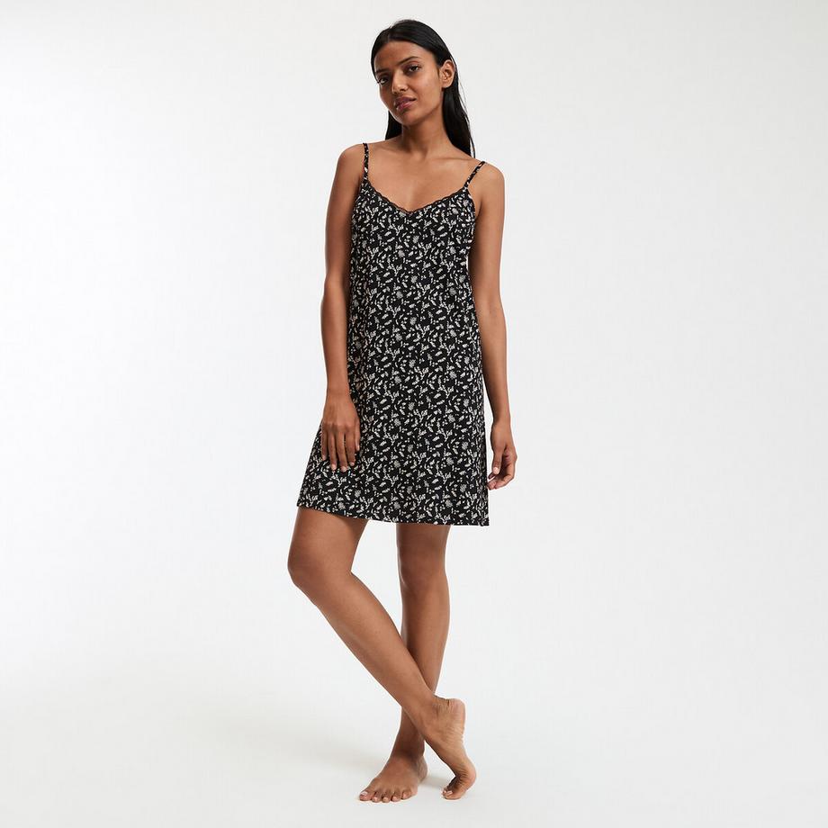 La Redoute Collections Nuisette fines bretelles en coton imprimé floral  