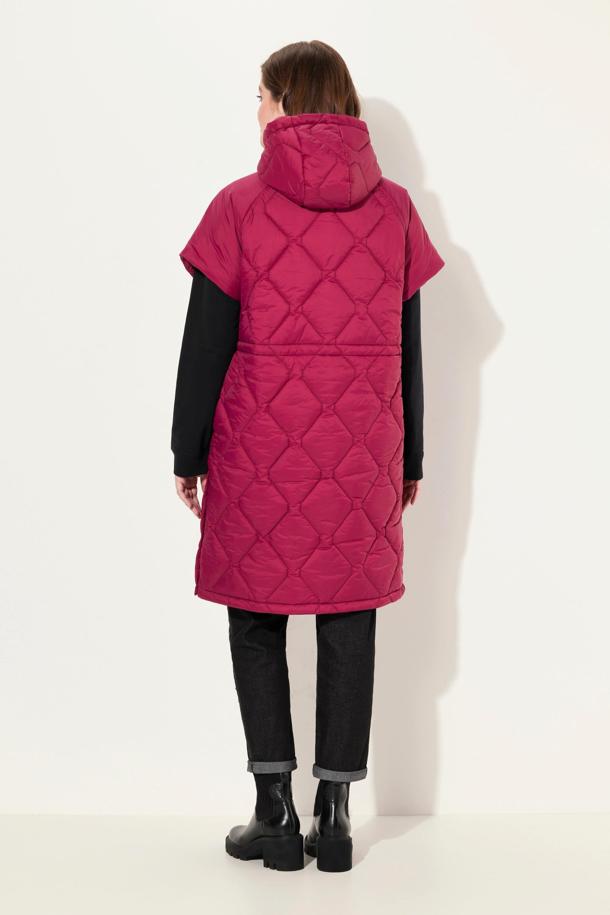 Ulla Popken HYPRAR Gilet Matelassé Cordon Coulissant Fermeture Éclair Double Sens  