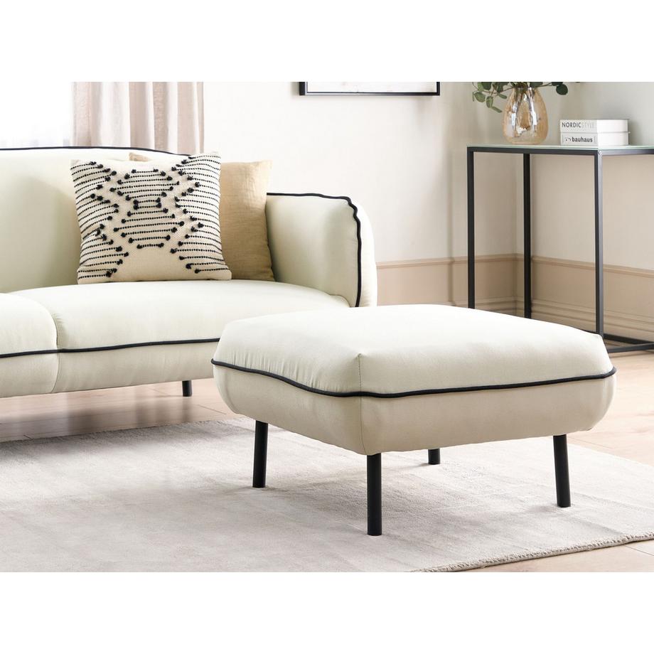 Beliani Ottomane aus Stoff Retro TONSBERG  