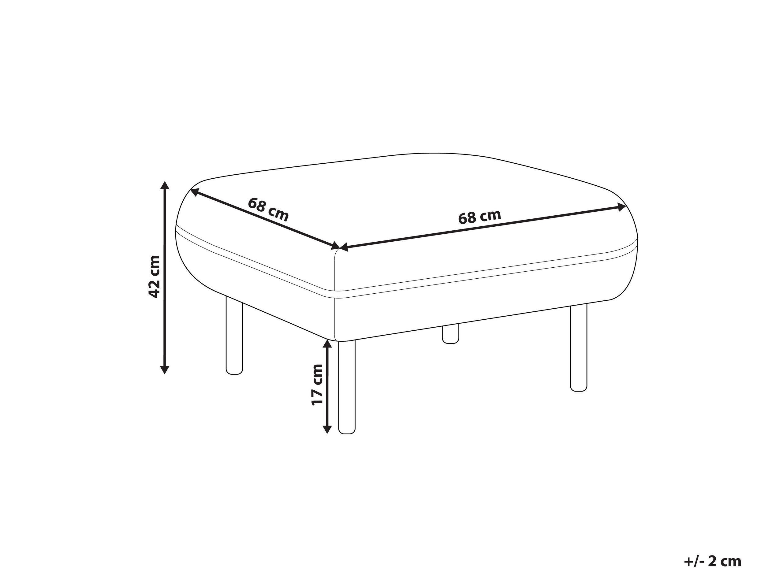 Beliani Ottomana en Tessuto Retrò TONSBERG  