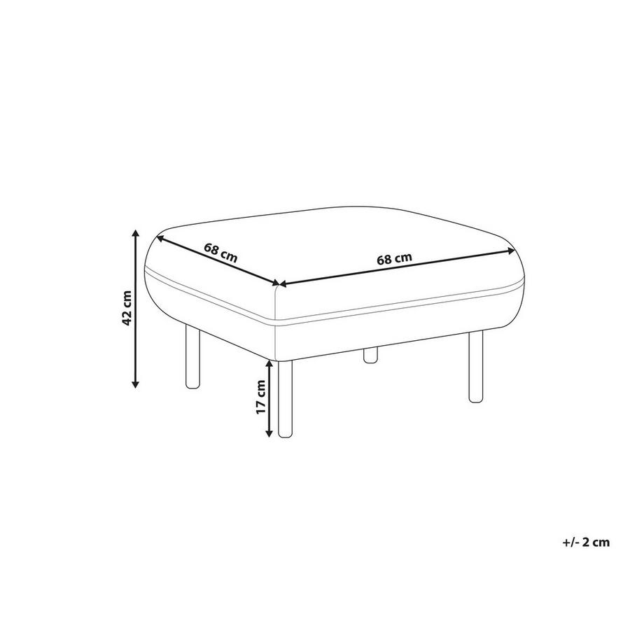 Beliani Ottomane aus Stoff Retro TONSBERG  