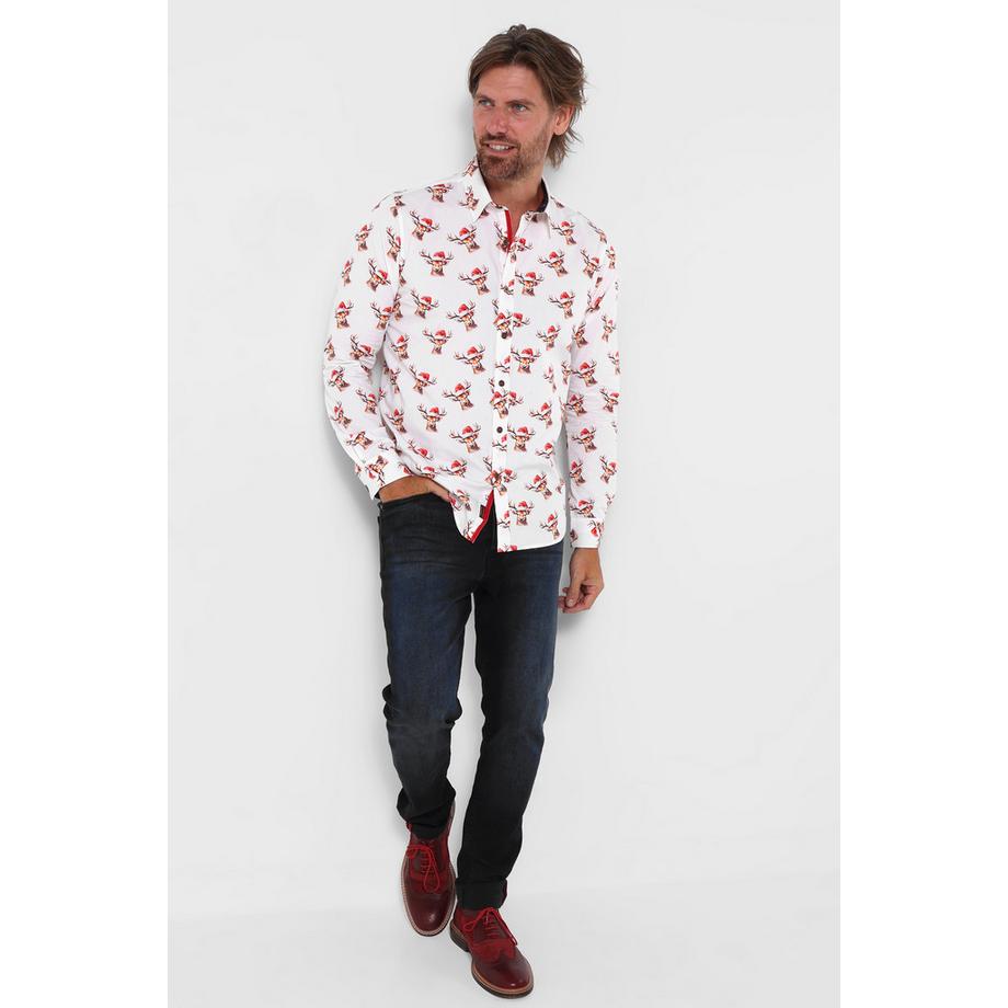 Joe Browns Weihnachts-Hemd mit Hirsch  