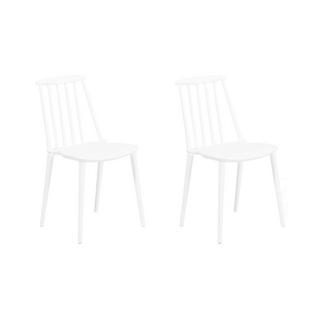 Beliani Set mit 2 Stühlen aus Kunststoff Retro VENTNOR  