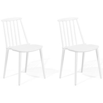 Set mit 2 Stühlen aus Kunststoff Retro VENTNOR
