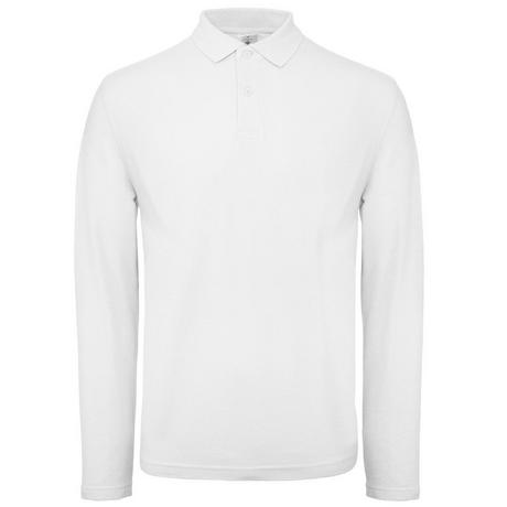 B and C Langarm Poloshirt  