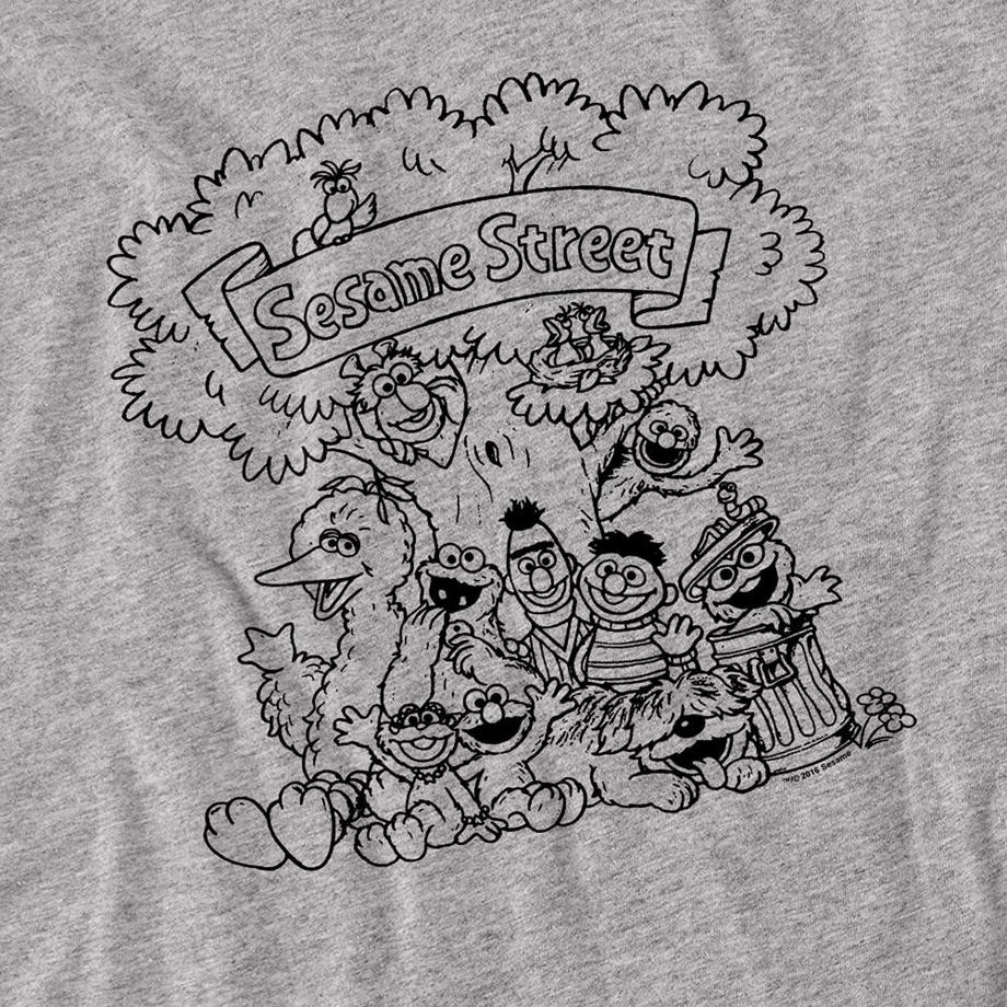 Sesame Street  Simple Street Magliettaerica Manica Lunga 