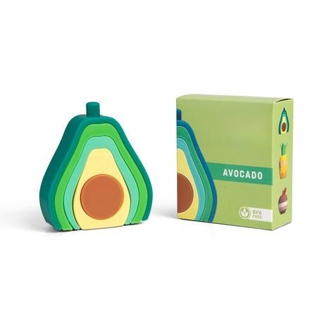 Activity-board  Facile à nettoyer, jouet éducatif pour la motricité, avocat empilable avec 5 pièces 