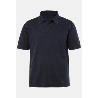 JP1880 Piqué Halbarm Poloshirt Alloverdruck Vintage Look  