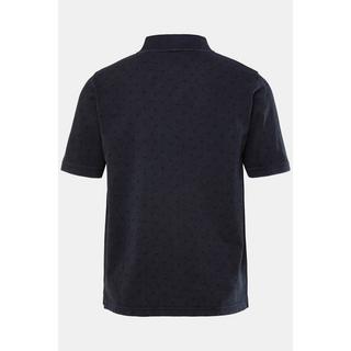 JP1880 Piqué Halbarm Poloshirt Alloverdruck Vintage Look  
