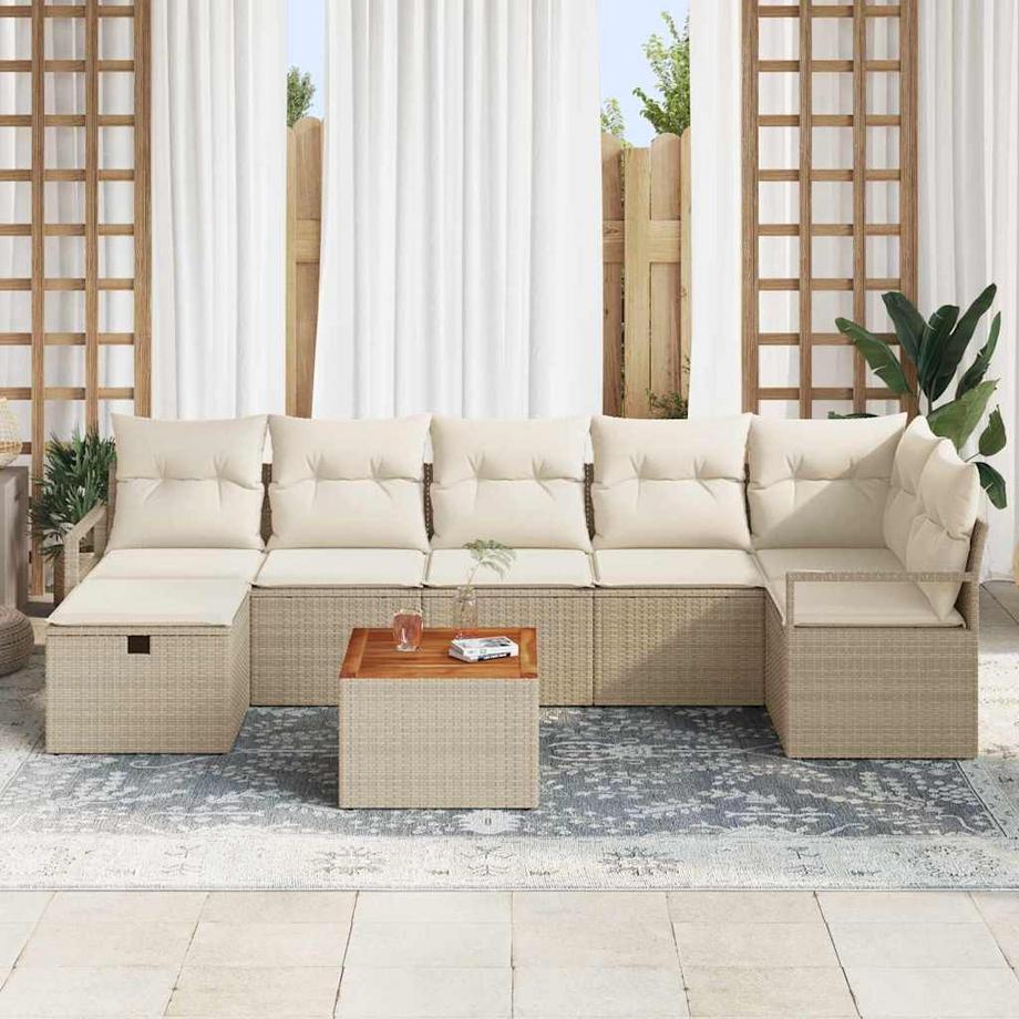 VidaXL Garten-sofa-set poly-rattan  