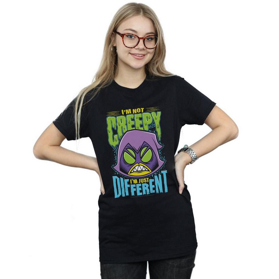 DC COMICS Teen Titans Go I'm Not Creepy I'm Just Different T-Shirt  