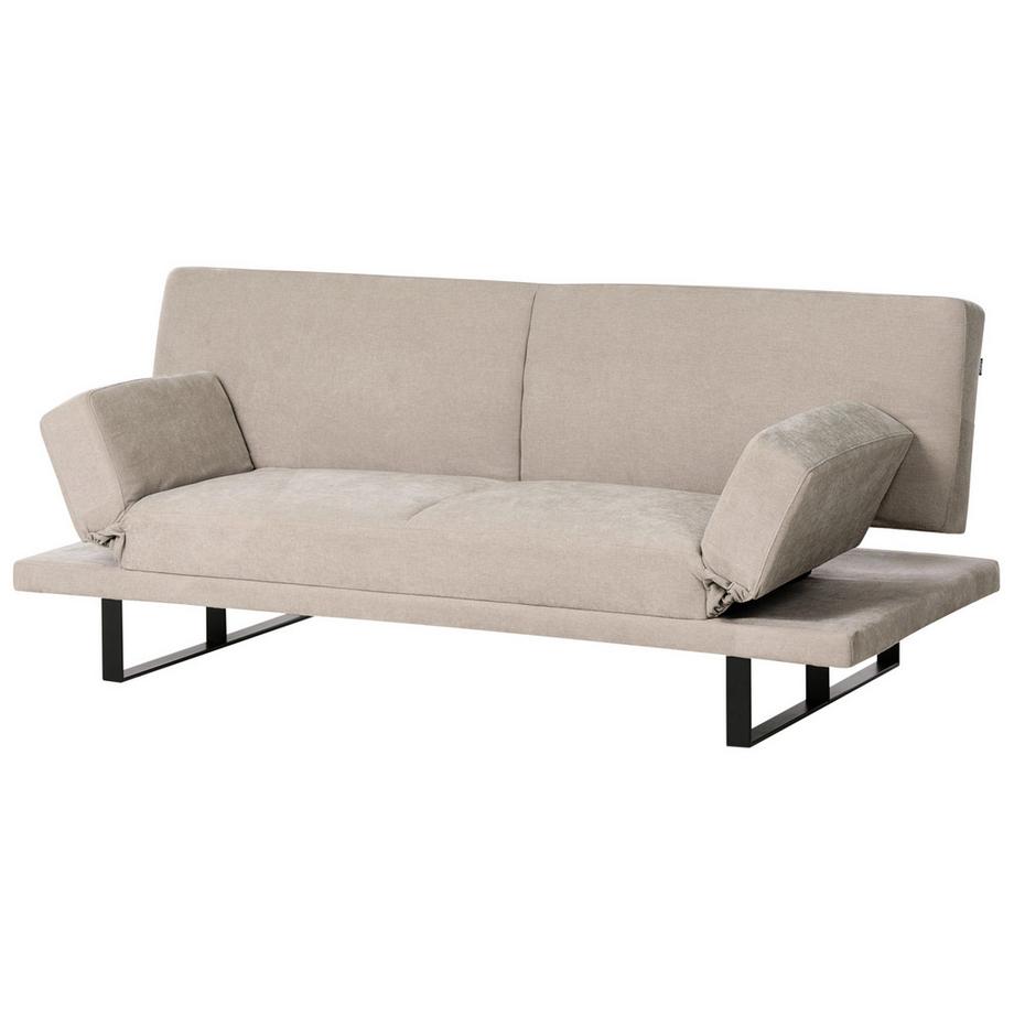 Beliani Canapé-lit en Tissu chenille Minimaliste YORK  