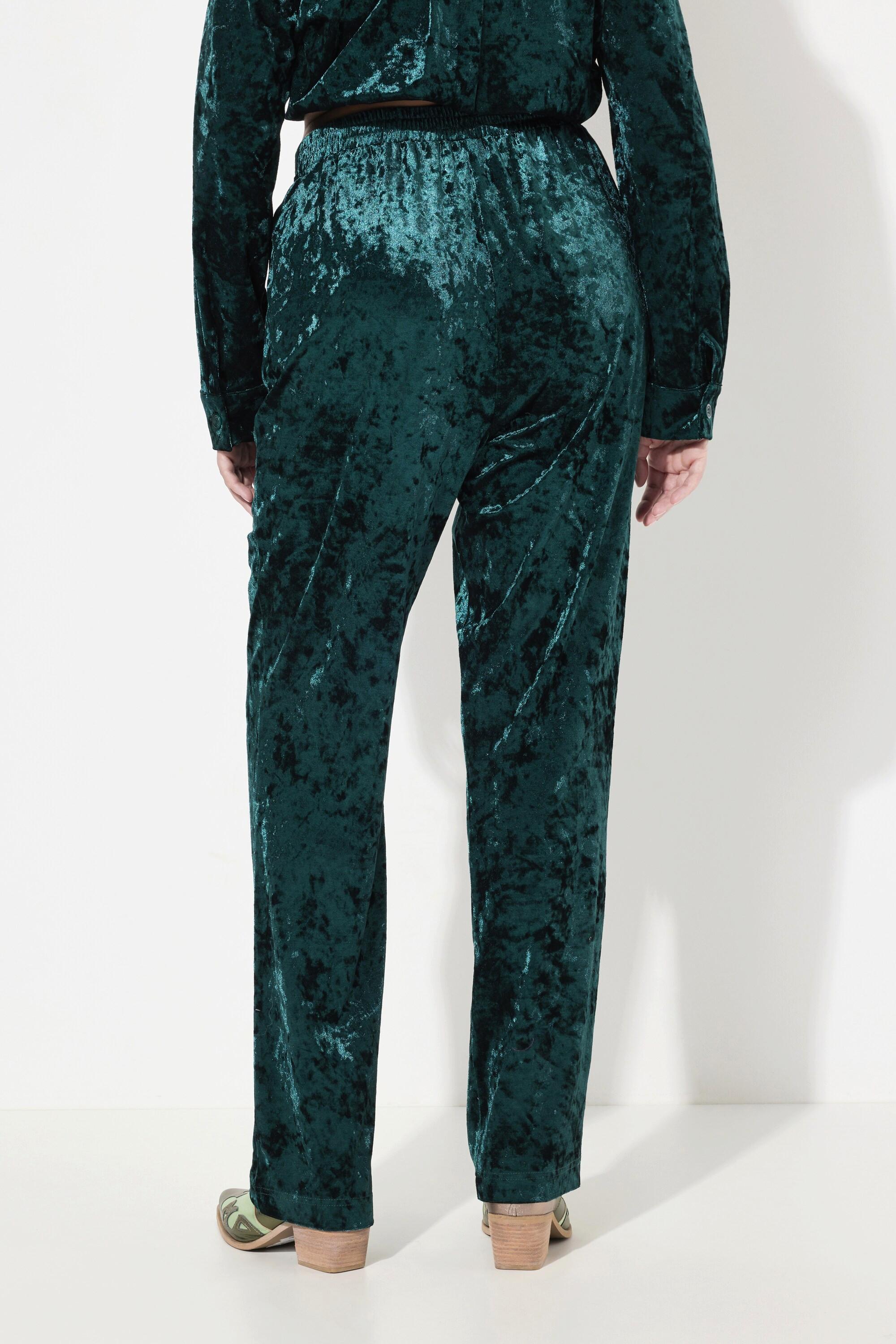 Ulla Popken Pantaloni in velluto Ruby gamba dritta  