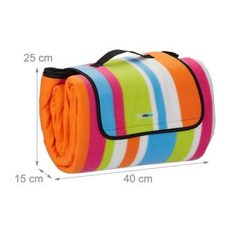 Northix  Couverture de pique-nique 200 x 200 cm rayée 