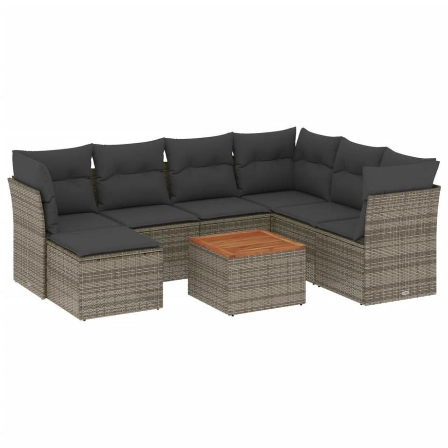 set divano da giardino Polirattan