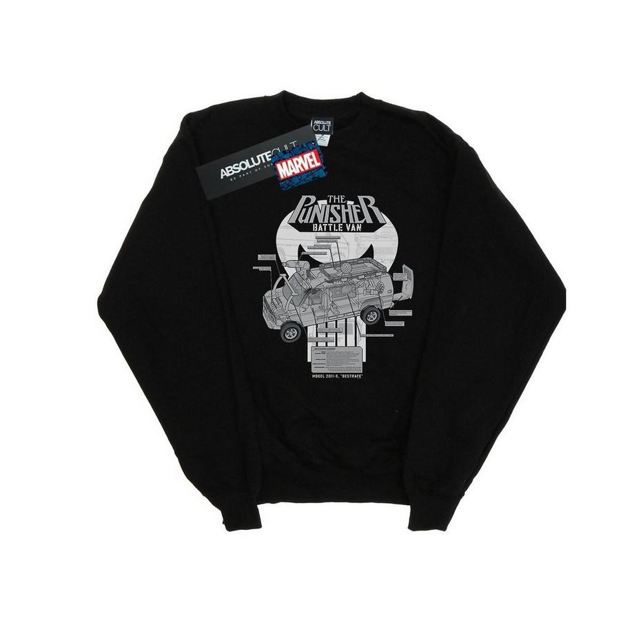 MARVEL The Punisher Battle Van Breakdown Sweatshirt  