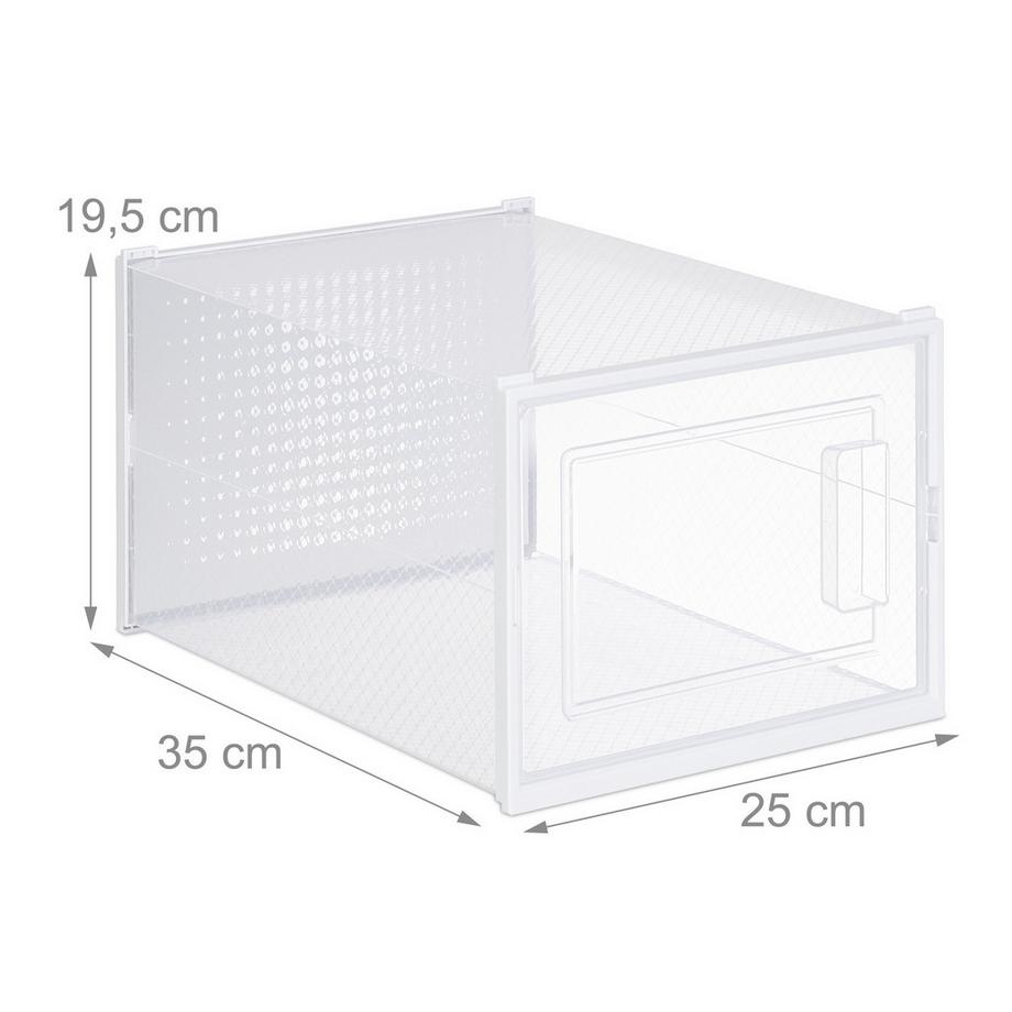 Northix Boîtes de rangement pour chaussures, lot de 12  